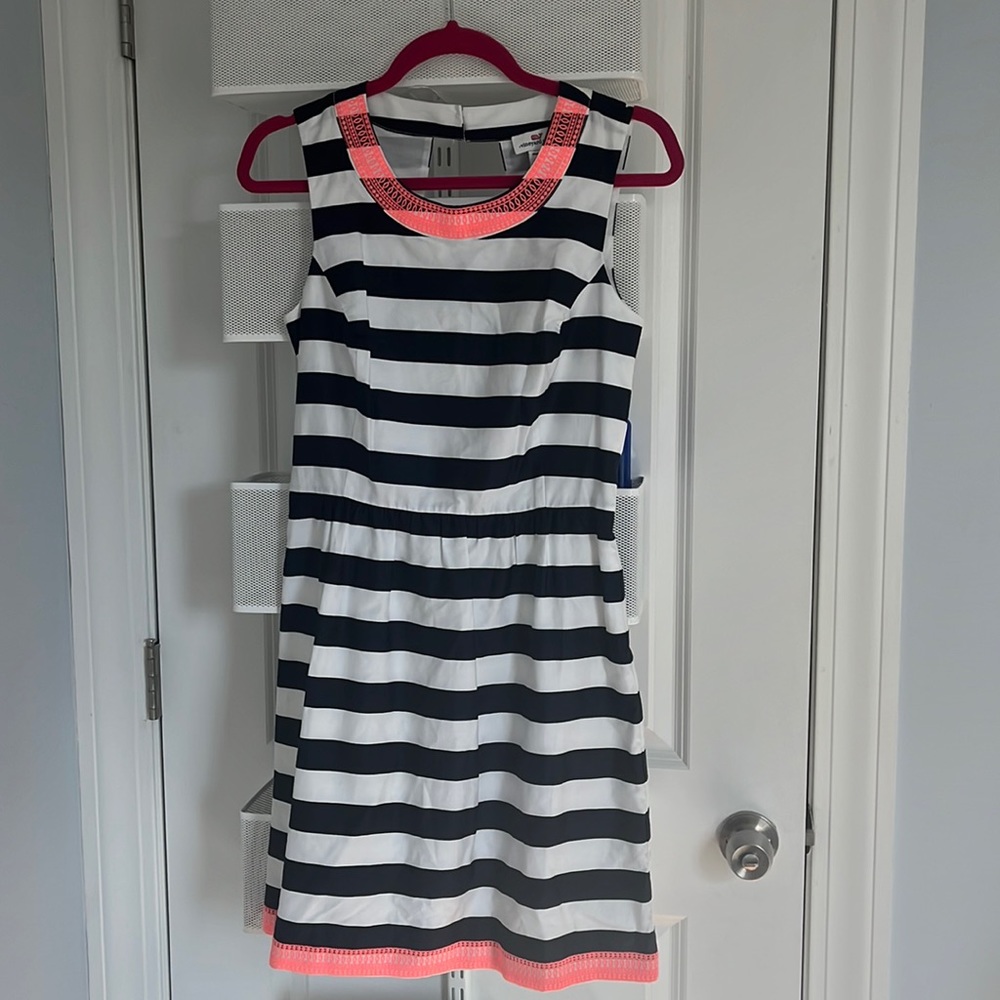 NWT Vineyard Vines Embroidered Nautical Stripe Dress